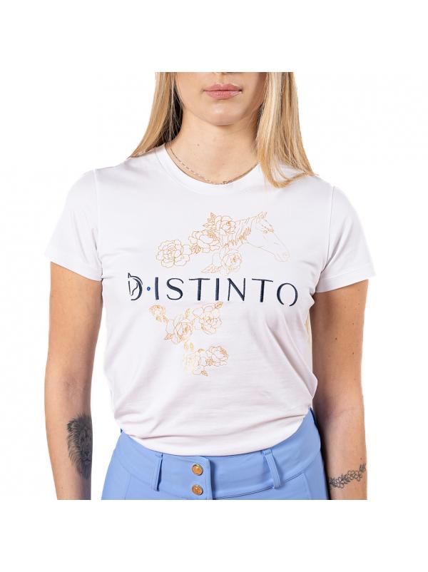 Tshirt Donna Peonia Manica Corta DISTINTO